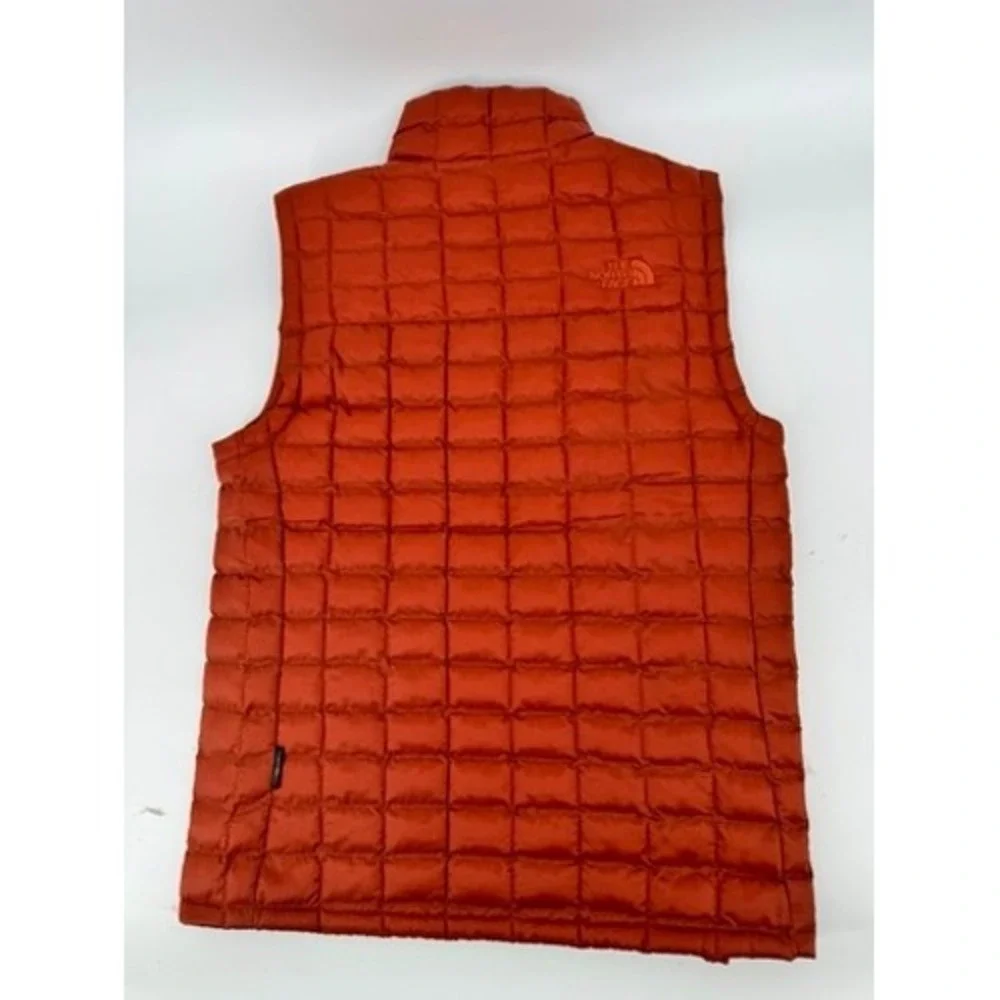 The North Face‎ Nano Puffer Vest Mens Small Thermoball Eco Burnt Orange Quilted